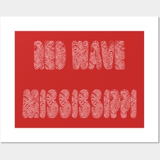 Red Wave Mississippi Posters and Art